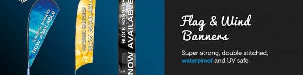 flags and wind banners